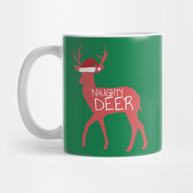 Funny Naughty Deer Nice Deer Couple Matching Christmas Gift by Freid